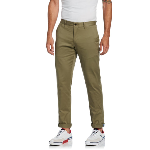 Premium Slim Fit Stretch Chino-Pants-Deep Lichen Green-29-32-Original Penguin