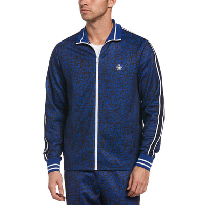 Print Track Jacket-Outerwear-True Black-L-Original Penguin