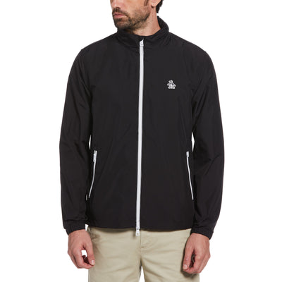 Recycled Polyester Rain Jacket (True Black) 