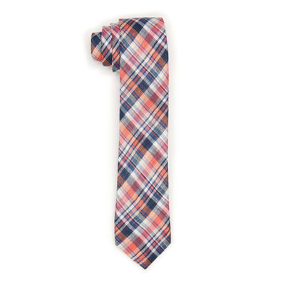 Ridley Plaid Tie (Peach) 