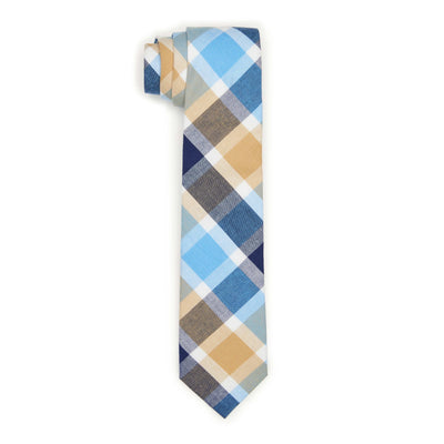 Russo Plaid Tie (Blue) 