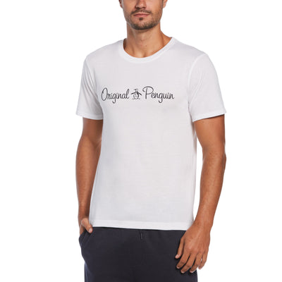 Script Logo Tee-Underwear-White-L-Original Penguin