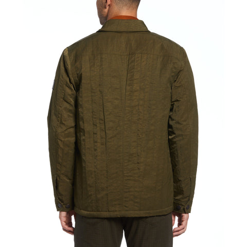 Sherpa Lined Chore Jacket (Dark Olive) 
