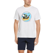 Shipwreck Pete Print Golf Tee (Bright White) 