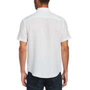 Short Sleeve Linen Shirt-Shirts-Original Penguin