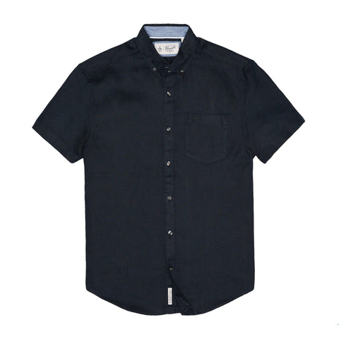 Washed Linen Shirt-Shirts-Original Penguin