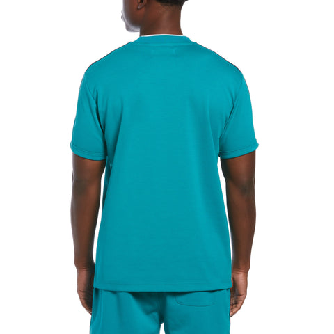Shoulder Tape Ponte T-Shirt (Blue Grass) 