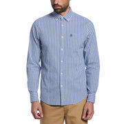Slim Fit Plaid Shirt (Cerulean) 