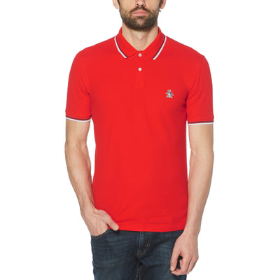 Sticker Pete Pique Polo-Polos-High Risk Red-XS-Original Penguin