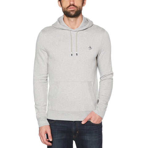 Sticker Pete Pullover Fleece Hoodie-Hoodies-Rain Heather-XXL-Original Penguin