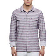 Striped Double Pocket Shirt-Shirts-Original Penguin