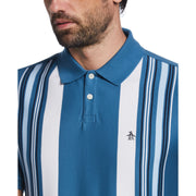Striped Front Interlock Polo (Midnight) 