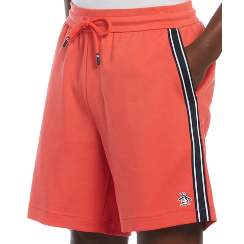 Tape Ponte Sweat Shorts (Hibiscus) 