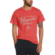 The Sunwashed Recycled Tee-Red-M-Original Penguin