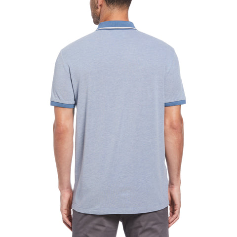 Tipped Birdseye Polo Shirt (Copen Blue) 