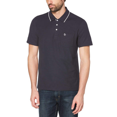 Tipped Pique Polo Dark Sapphire / XS