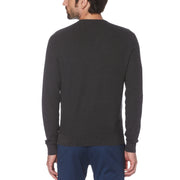 Tuck Stitch Crew Neck Sweater-Sweaters-Original Penguin