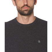 Tuck Stitch Crew Neck Sweater-Sweaters-Original Penguin