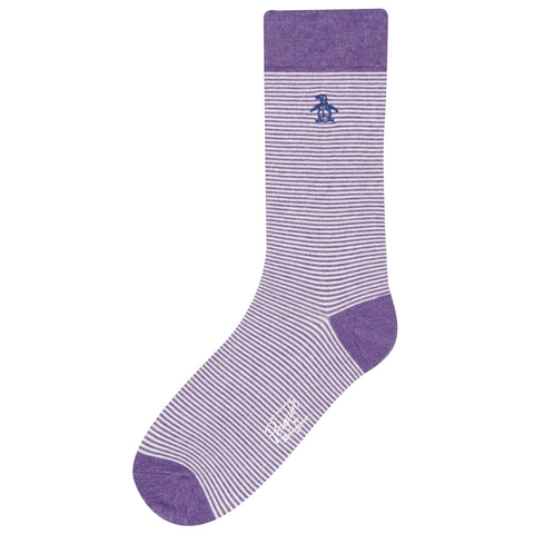 Vigo Stripe Sock-Socks-Purple-NS-Original Penguin