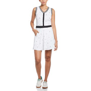 Allover Pete V-Neck Dress (Bright White) 