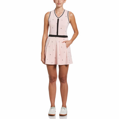 Women's Allover Pete V-Neck Dress (First Blush) 