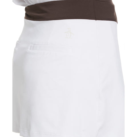 Tennis Asymmetrical Pleated Skirt (Bright White) 