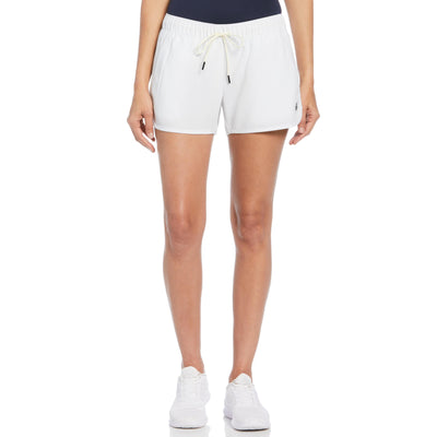 Womens Essential Solid Tennis Short (Bright White) 