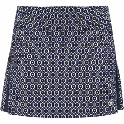 Womens Geo Printed Golf Skort (Astral Night) 