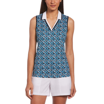 Geo Printed Tank-Polos-Black Iris-L-Original Penguin