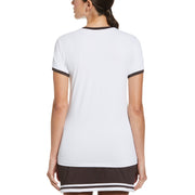 Tennis Icon Pete Performance Tennis Tee (Bright White) 
