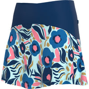 Paper Cut Floral Flounced 15" Golf Skort (Limpet Shell) 