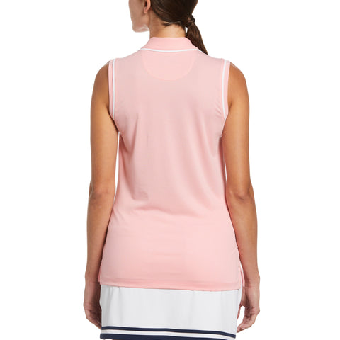 Women's Short Sleeve Veronica Polo (Geranium Pink) 