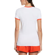 Pop Art Pete Performance Tennis Tee (Bright White) 