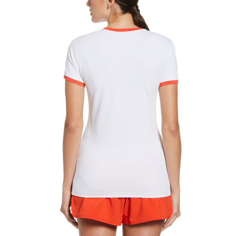 Pop Art Pete Performance Tennis Tee (Bright White) 