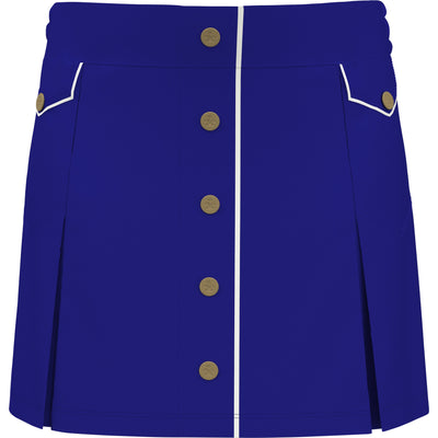 Womens Snap Front Retro Golf Skort (Bluing) 