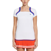 Square Neckline Golf Shirt (Bright White) 