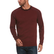 Wool Blend Color Block Sweater-Sweaters-Tawny Port-L-Original Penguin