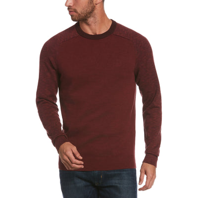 Wool Blend Color Block Sweater-Sweaters-Tawny Port-L-Original Penguin